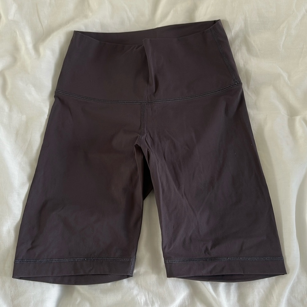 Everlane Bike Shorts Gray Purple